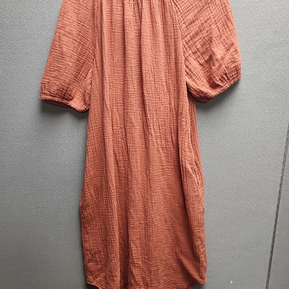 a.n.a Terracotta Midi Boho Dress. - Picture 4 of 4